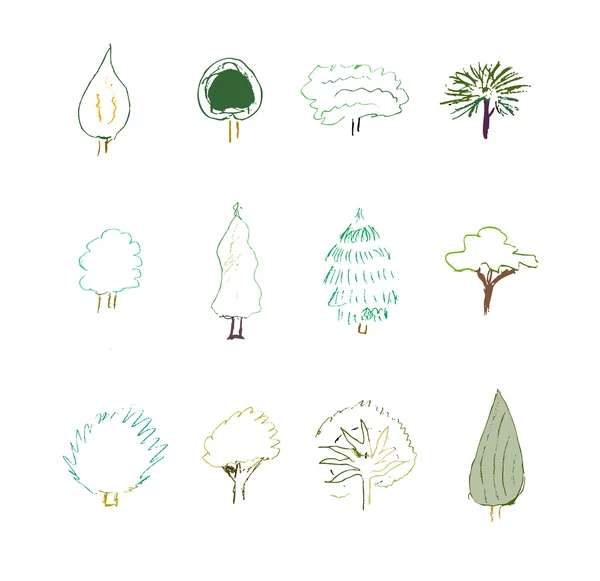 树的设计元素 — 图库矢量图片