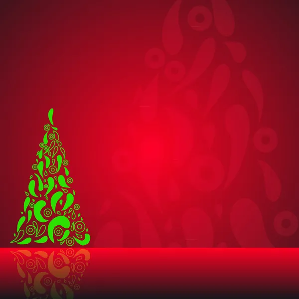 Červené vánoční pozadí — Stockový vektor