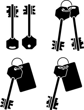 Set of keys clipart