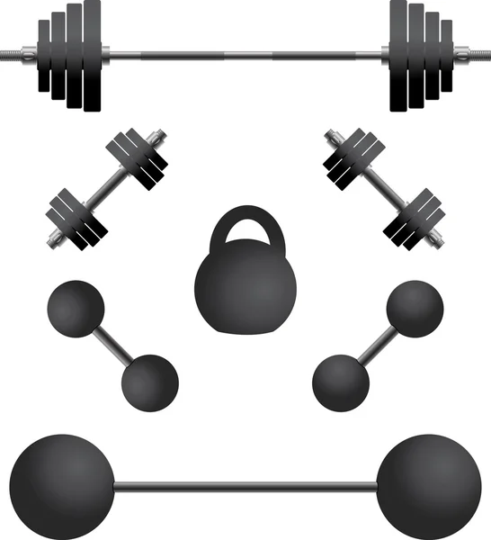 Set of weights.third variant — Stock Vector