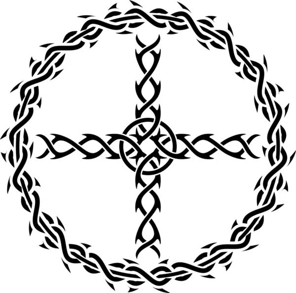 Тату-крест — стоковый вектор