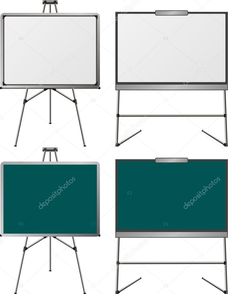 Set of easels