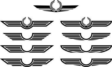 Set of insignias clipart