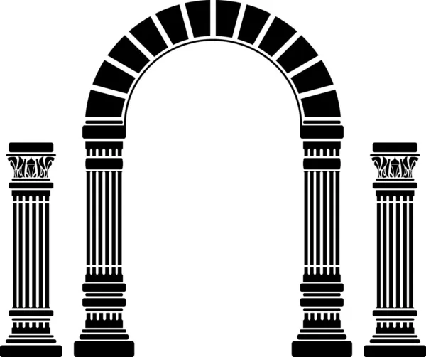 Fantasy arch and columns — Stock Vector