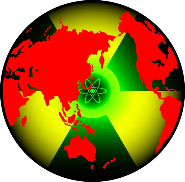 Radyasyon dünya — Stok Vektör