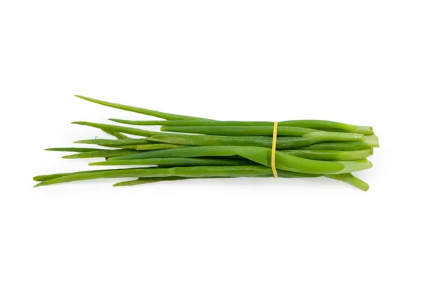 Manojo de cebolla verde aislado en el fondo blanco — Foto de Stock