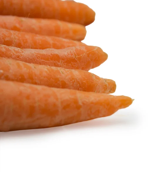 Karotte frisches Gemüse Gruppe auf weißem Hintergrund — Stockfoto