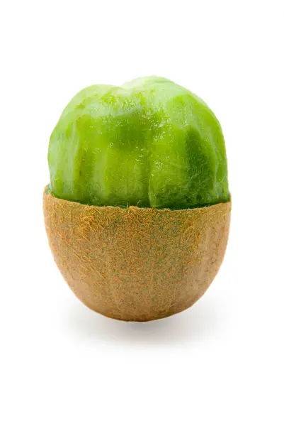 Freshly sliced kiwi on a white background — Stock Photo, Image