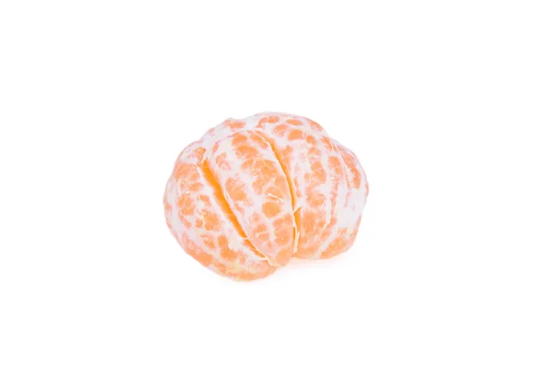 Tangerine Skivor Isolerat Den Vita Bakgrunden — Stockfoto
