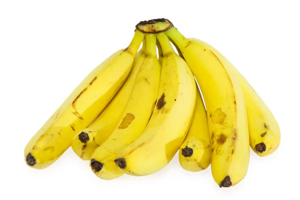 Bando de bananas isoladas sobre fundo branco — Fotografia de Stock