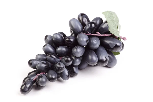 Escove uvas maduras no fundo branco — Fotografia de Stock