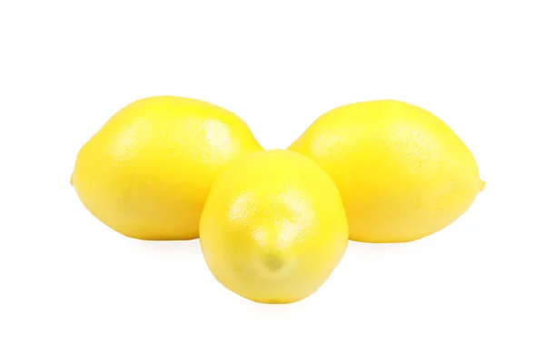Group lemon, isolated on the white background — Stock Photo, Image