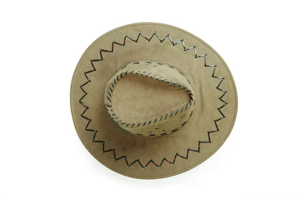 Sombrero vaquero, aislado sobre el fondo blanco —  Fotos de Stock