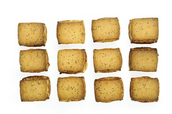 Cookies isolerat på den vita bakgrunden — Stockfoto