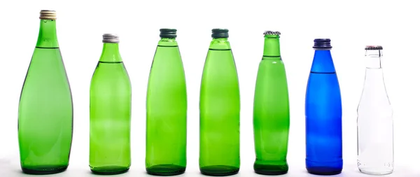 Kilka butelek szklanych — Zdjęcie stockowe