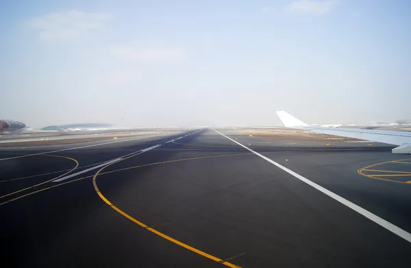 Přistávací Dráha Dubaj Letiště — Stock fotografie