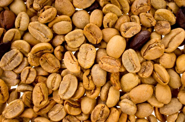Close Raw Coffee Beans — Stock Photo, Image