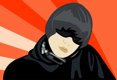 Vector image of DJ. good use for night party clipart