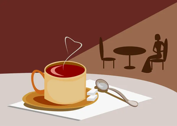 Чашку кава — стоковий вектор