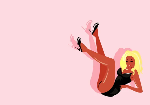 Imagen Vectorial Stripper Girl Puede Ser Utilizado Como Fondo Para — Archivo Imágenes Vectoriales