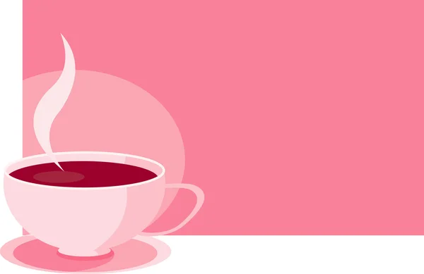 紅茶のカップのコーヒー ブレーク カード ポスターやメニューのベクトル画像 — ストックベクタ