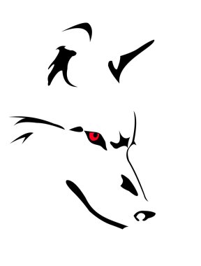 Wolf's head clipart