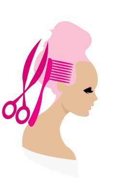 Woman head clipart