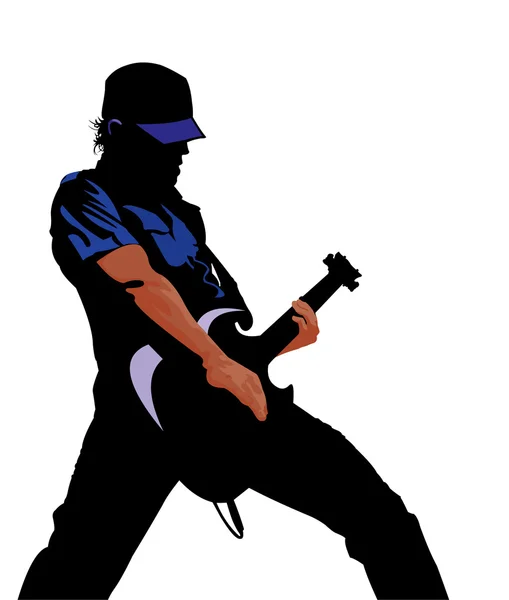 Guitariste — Image vectorielle