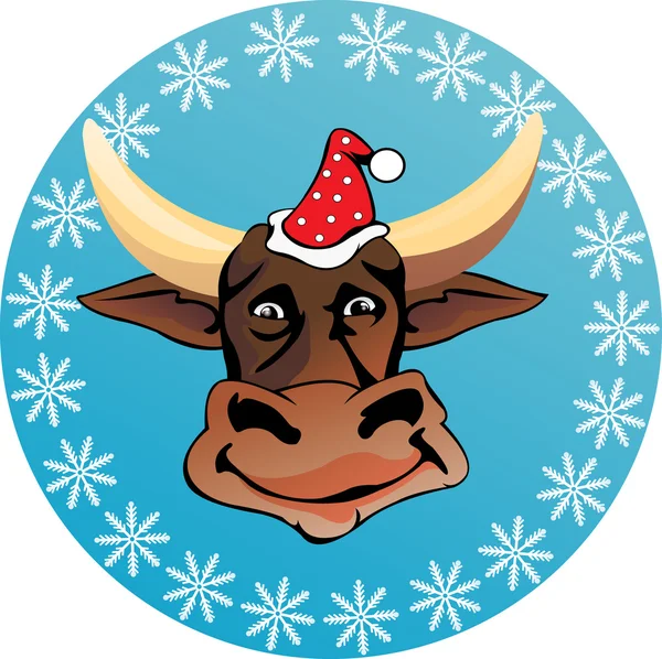 Bull head — Stock Vector