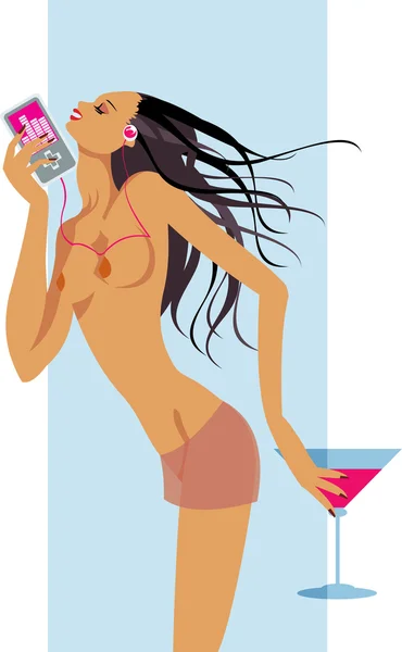 裸の女性のベクトル画像 — ストックベクタ