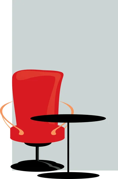 stock vector Chair and table
