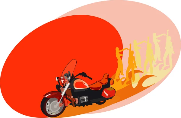 Векторное Изображение Постеров Мотоциклетных Вечеринок Открыток — стоковый вектор