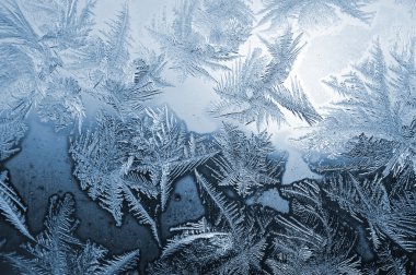 Blue frost pattern clipart