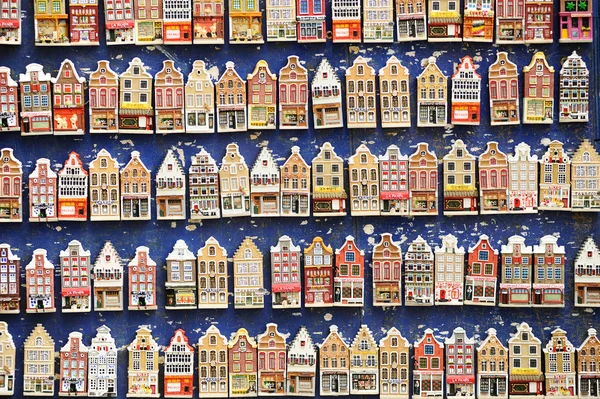 stock image Rows of magnet souvenirs