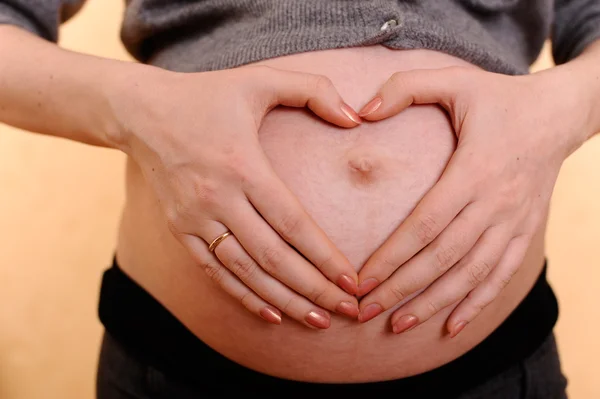 Primer Plano Mujer Embarazada — Foto de Stock