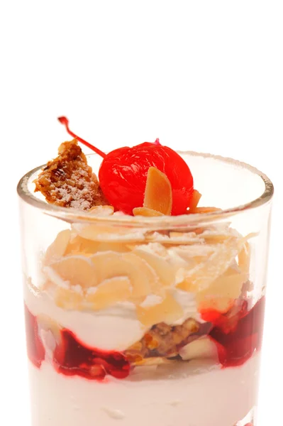 Sweet Dessert Cherry Isolated White — Stock Photo, Image