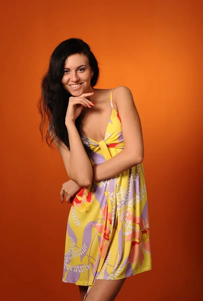 Smiling pretty woman — Stock Photo, Image