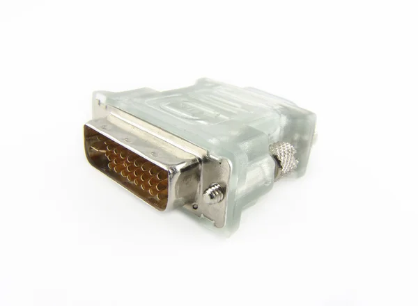 DVI/D-SUB adapter for LCD/CRT monitors — Stock Photo, Image