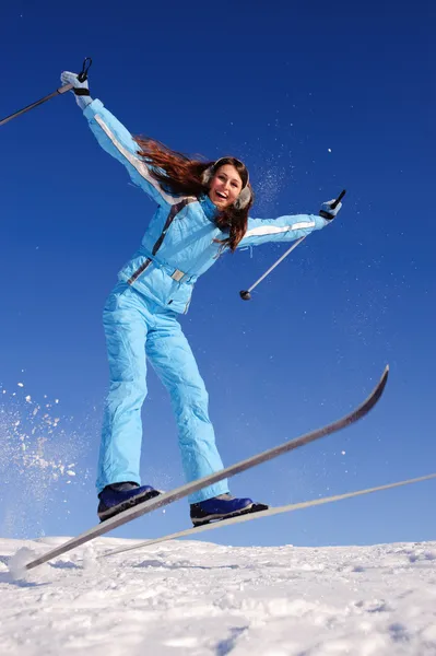 Жемчужина с лыжами — стоковое фото