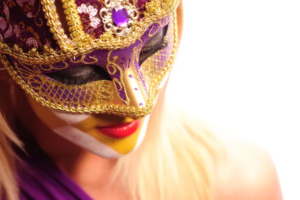 Kadın parti maskesi — Stok fotoğraf