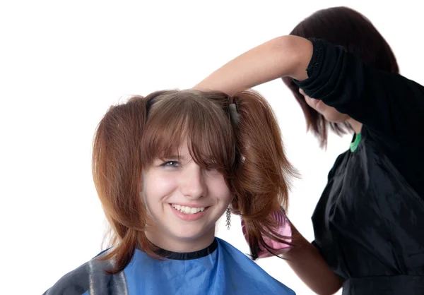 Arbete av frisören — Stockfoto
