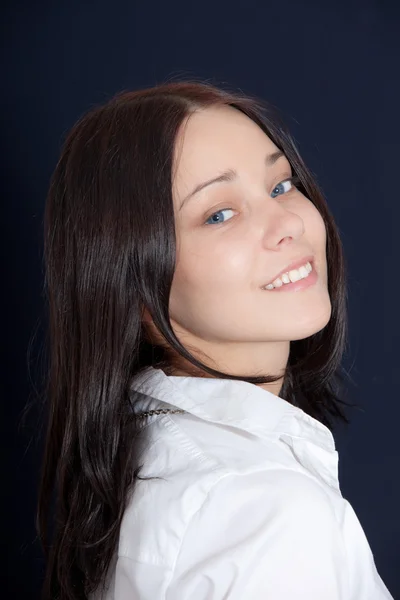 Beautiful blue-eyed girl — Stock Photo, Image