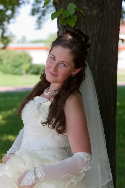 Portret Van Bruid Wedding Day — Stockfoto