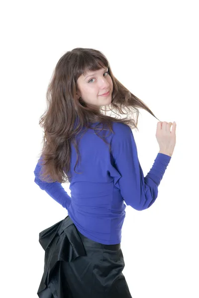 Elegant Girl Blouse Skirt — Stock Photo, Image