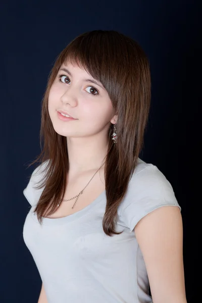 Portrait of the teenager girl — Stock Photo, Image