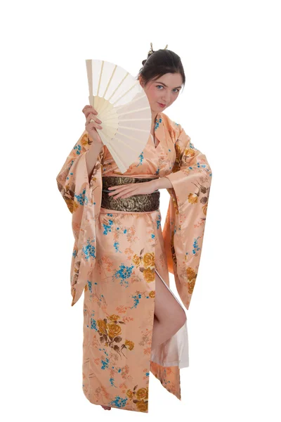 The girl in a kimono — Stock Photo, Image