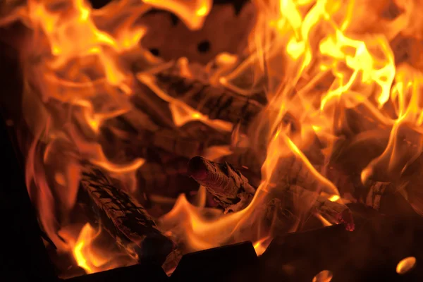 Horký oheň — Stock fotografie