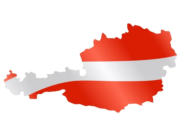Ausztria nemzeti színei — Stock Vector