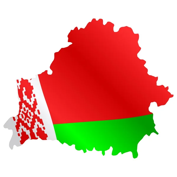 Национальные цвета Белоруссии — стоковый вектор
