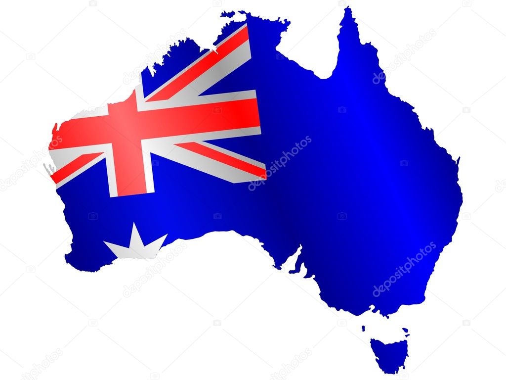 National colors of Australia — Stock Vector © Perysty #4018051